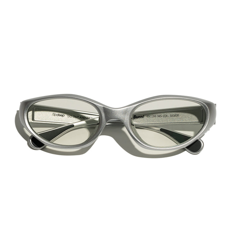 BURN! - silver / transition clear