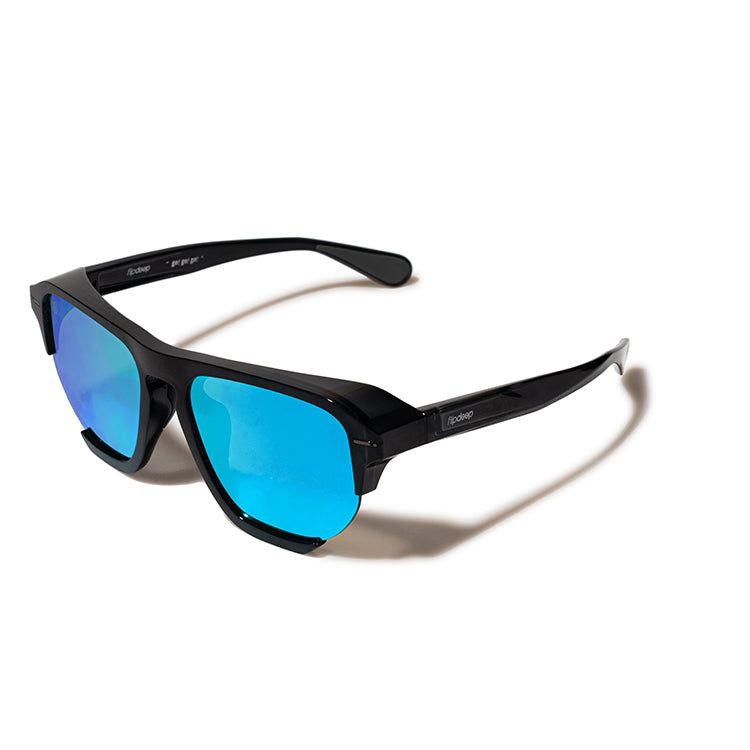 GO! - black / blue mirror