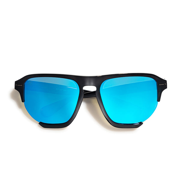 GO! - black / blue mirror