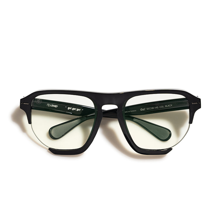 GO! - black / blue mirror