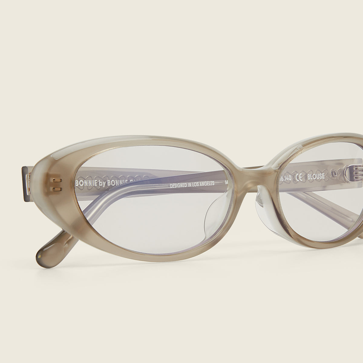 Blouse - grey / clear