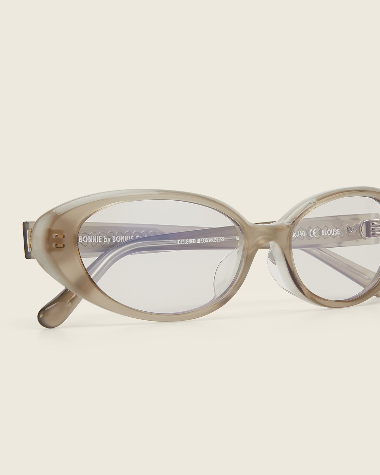 Blouse - grey / clear