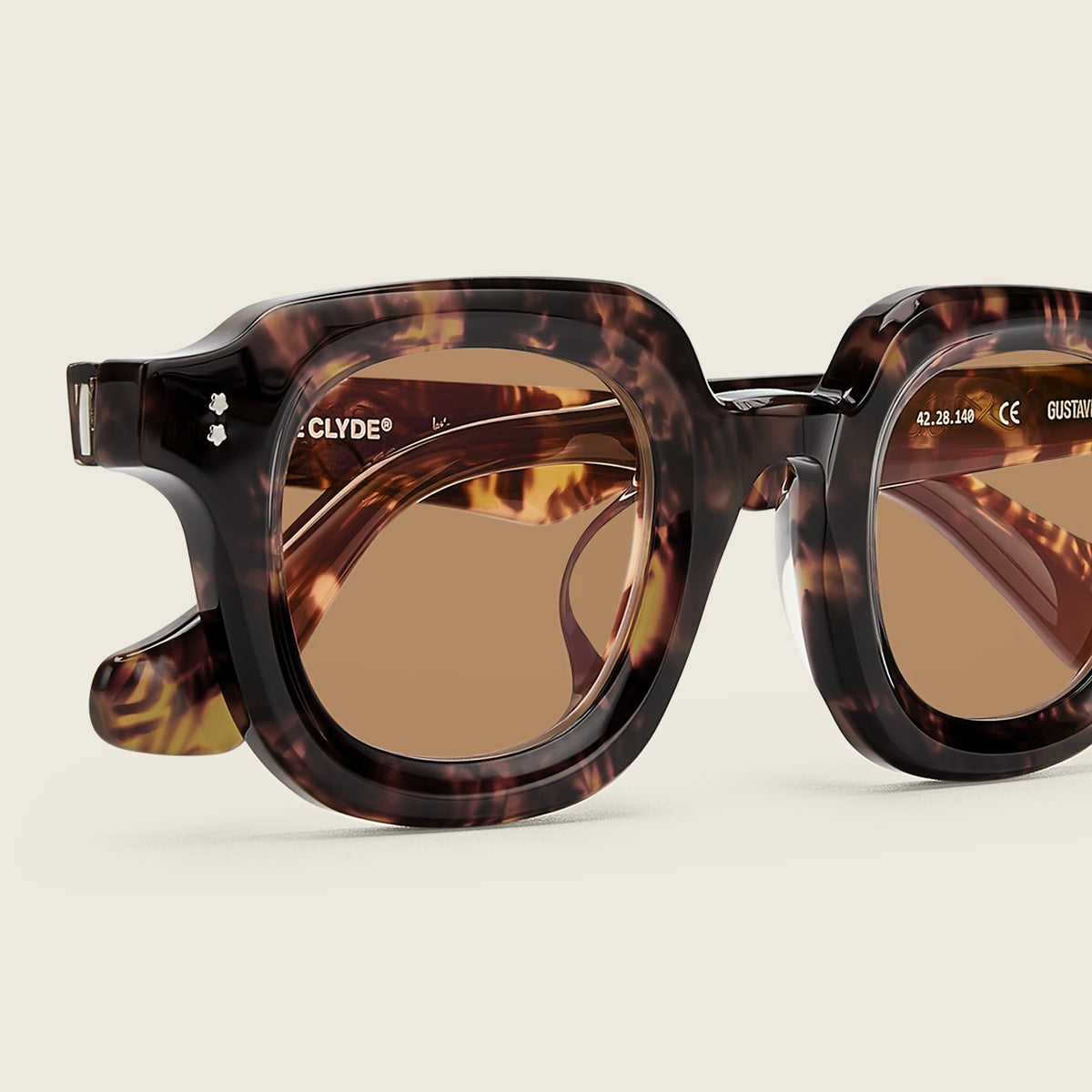 Gustave - tortoise / brown