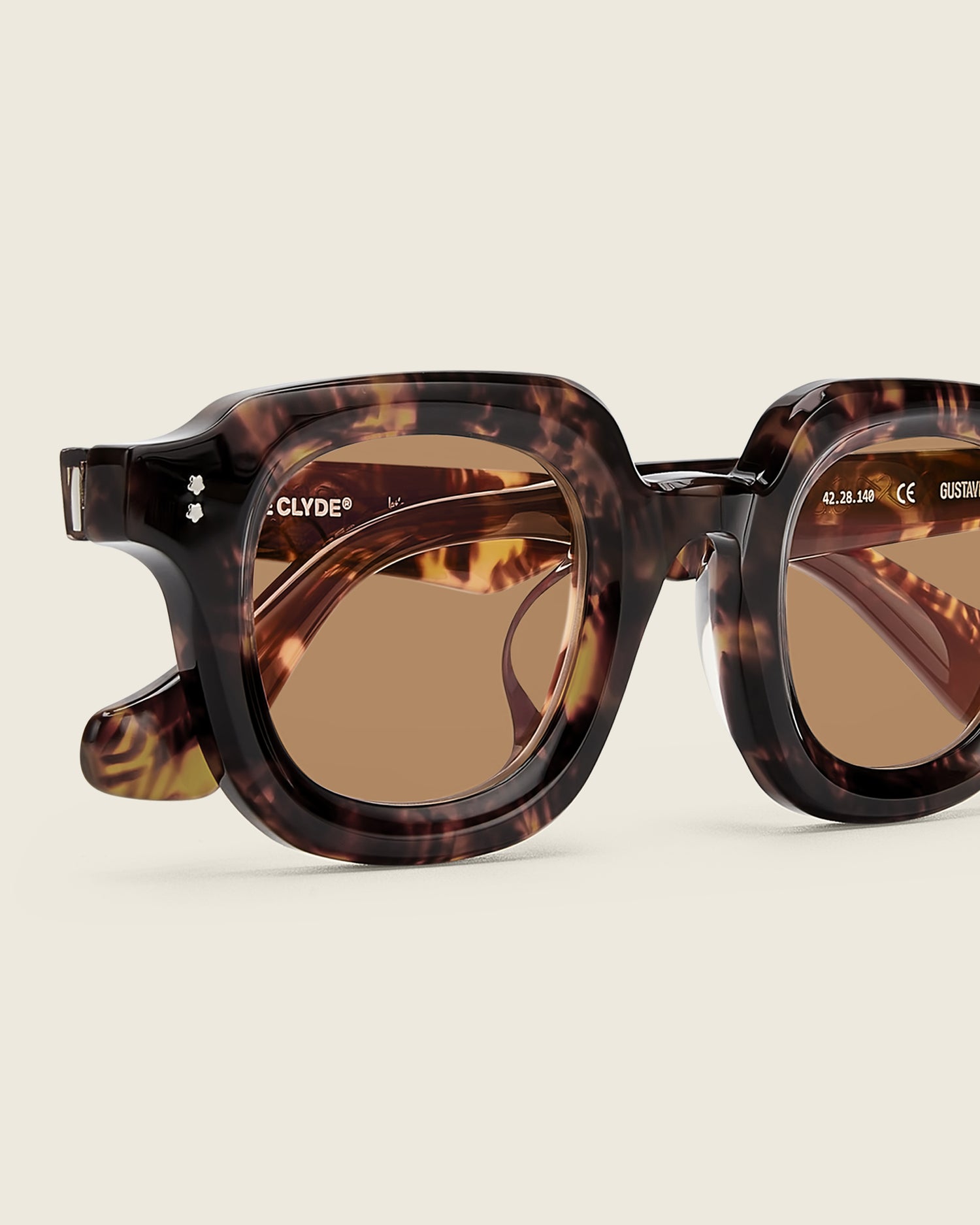 Gustave - tortoise / brown