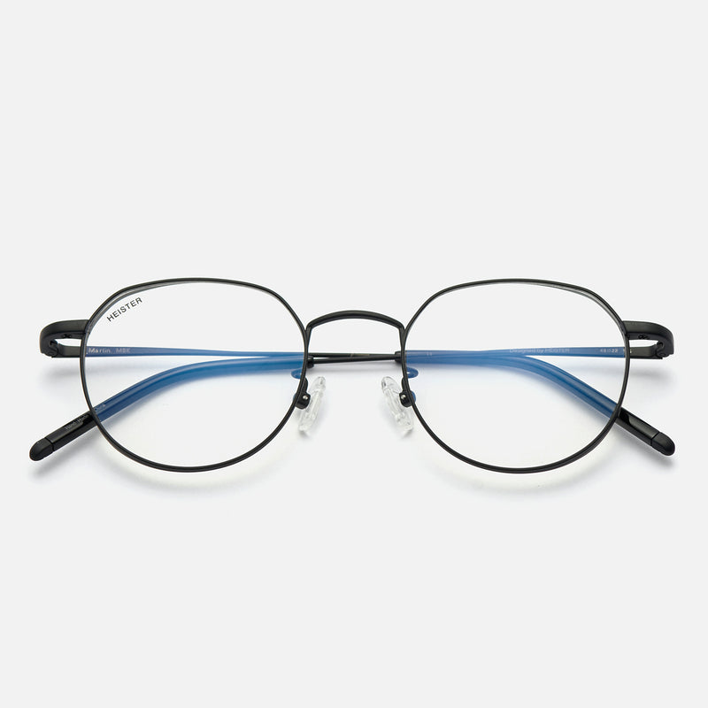 Martin - matte black / clear